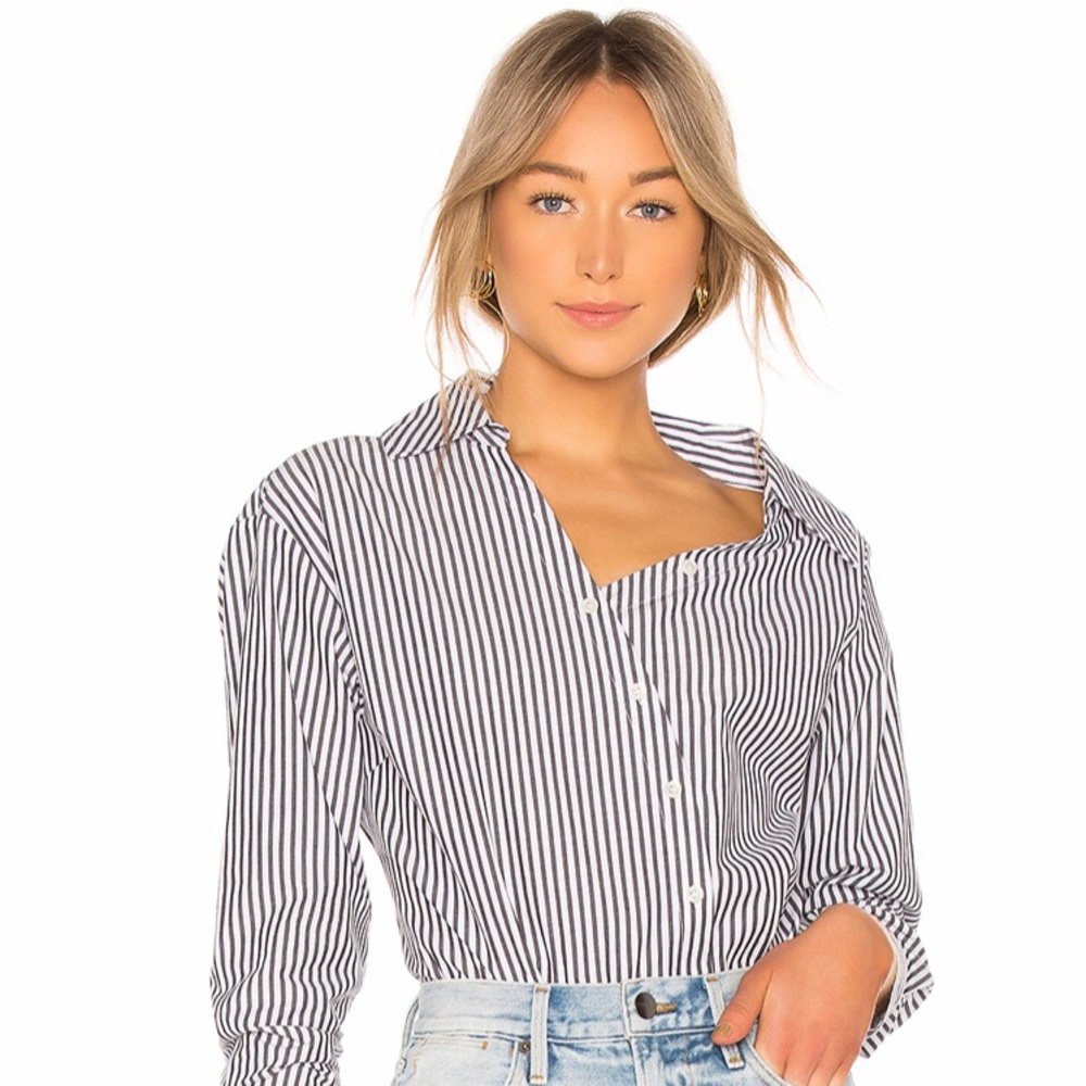 FRAME Aslant Button Down; Size Medium